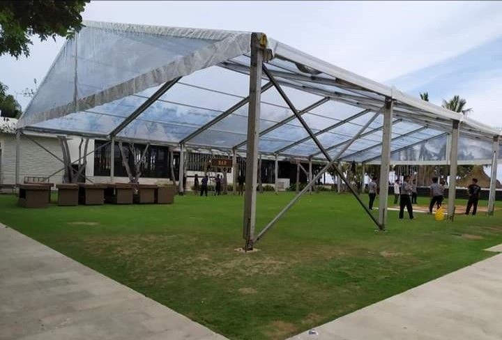 Tenda Roder Pameran Malam Hari